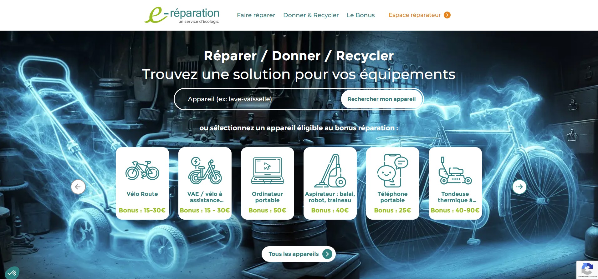 Fonds Réparation : Découvrez les bonus réparation Ecologic